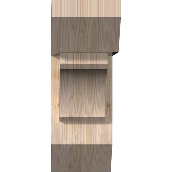 Legacy Slat Smooth Bracket W/ Offset Brace, Douglas Fir, 7 1/2W X 20D X 20H